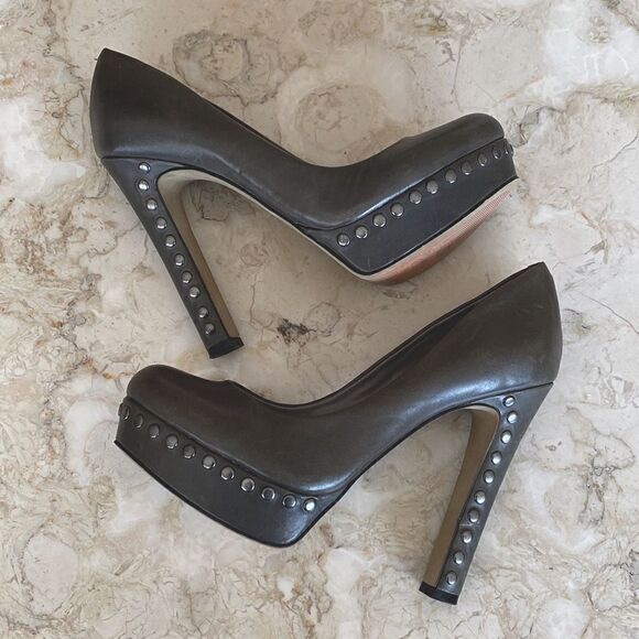 Vince Camuto Studded Platform Heels - Picture 3 of 15